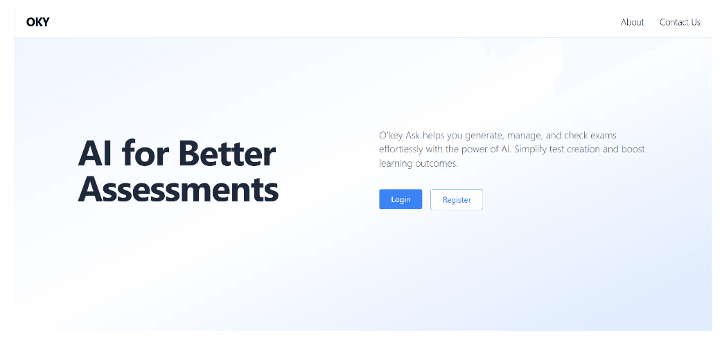 O'key-Ask: Enhancing Written Assessment Efficiency for Schools and Universities Through AI